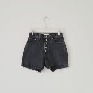Abercrombie & Fitch Curve Love High Rise Mom Shorts 25